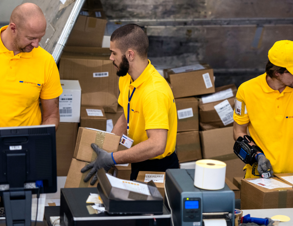 Workers in Shipping Department