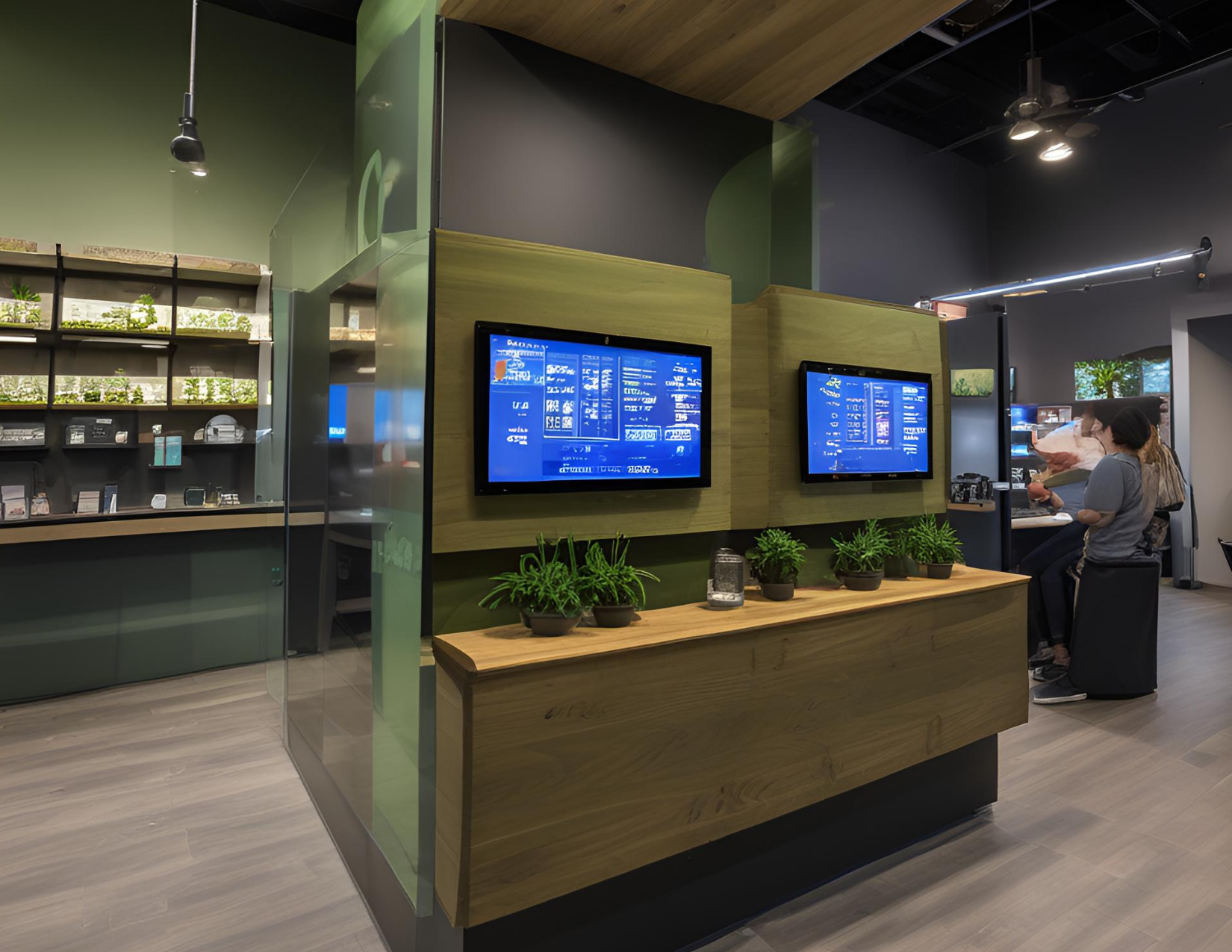 Digital Signage in Cannabis Dispensary
